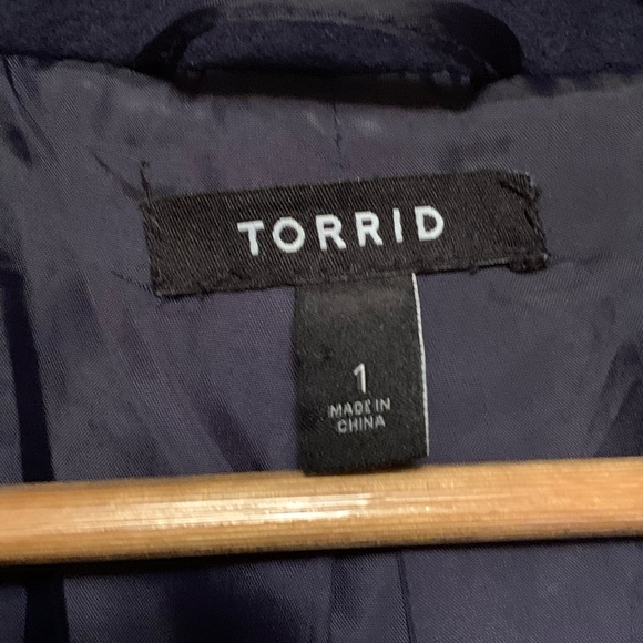 Torrid Navy Button Jacket - Picture 6 of 6